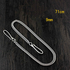 SOLID STAINLESS STEEL Mens BIKER WALLET CHAIN LONG PANTS CHAIN Jeans Chain Jean Chain FOR Women MEN - imessengerbags