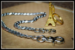 Cool Silver Stainless Steel Mens Pants Chain Biker Wallet Chain Key Chain For Men - imessengerbags