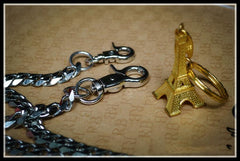 Cool Silver Stainless Steel Mens Pants Chain Biker Wallet Chain Key Chain For Men - imessengerbags