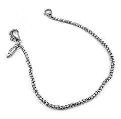 Cool Stainless Steel Mens Bullet Pants Chain Wallet CHain Biker Wallet Chain For Men - imessengerbags
