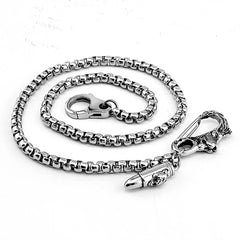 Cool Stainless Steel Mens Bullet Pants Chain Wallet CHain Biker Wallet Chain For Men - imessengerbags