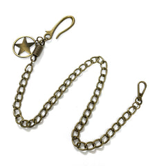 Brass Star Fashion Wallet Chain Punk Pants Chain Gold Wallet Chain Long Key Chain For Men - imessengerbags