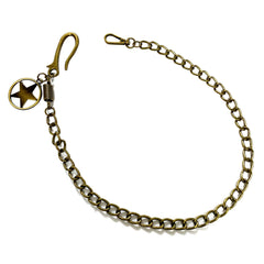 Brass Star Fashion Wallet Chain Punk Pants Chain Gold Wallet Chain Long Key Chain For Men - imessengerbags