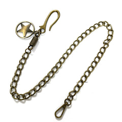 Brass Star Fashion Wallet Chain Punk Pants Chain Gold Wallet Chain Long Key Chain For Men - imessengerbags