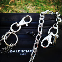 Cool Silver Street Style Pants Chain Key Chain Long Biker Wallet Chain For Men - imessengerbags
