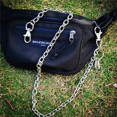 Cool Silver Street Style Pants Chain Key Chain Long Biker Wallet Chain For Men - imessengerbags
