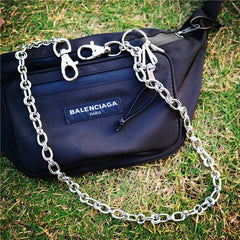Cool Silver Street Style Pants Chain Key Chain Long Biker Wallet Chain For Men - imessengerbags