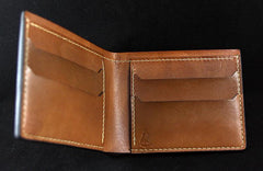 Handmade Leather Tooled Metallica Mens billfold Wallet Cool Leather Wallet Slim Wallet for Men - imessengerbags