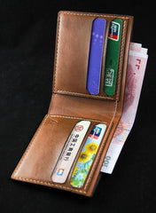 Handmade Leather Tooled Metallica Mens billfold Wallet Cool Leather Wallet Slim Wallet for Men - imessengerbags