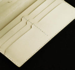 Handmade Leather Tooled Floral Mens Long Wallet Cool Leather Wallet Clutch Wallet for Men - imessengerbags