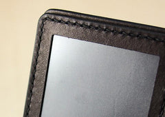 Handmade Leather Tooled Predator License Wallet Mens Card billfold Wallet Cool Leather Wallet Slim Wallet for Men - imessengerbags