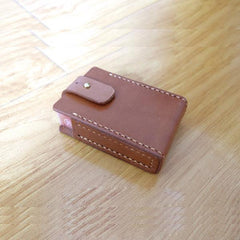 Cool Handmade Brown Leather Mens Cigarette Case for Men - imessengerbags