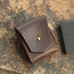 Cool Mens Leather Zippo lighter Holder with clip Zippo Lighter Case with Loop