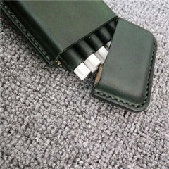 Cute Leather Womens 10pcs Cigarette Holder Case Vintage Custom Cigarette Case for Women - imessengerbags