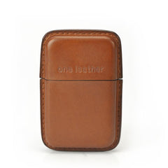 Handmade Brown Leather Mens 11pcs Cigarette Holder Case Cool Custom Cigarette Case for Men