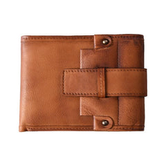 Handmade Mens Cool billfold Leather Wallet Men Small Slim Wallets Bifold for Men - imessengerbags