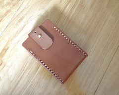 Cool Handmade Brown Leather Mens Cigarette Case for Men - imessengerbags