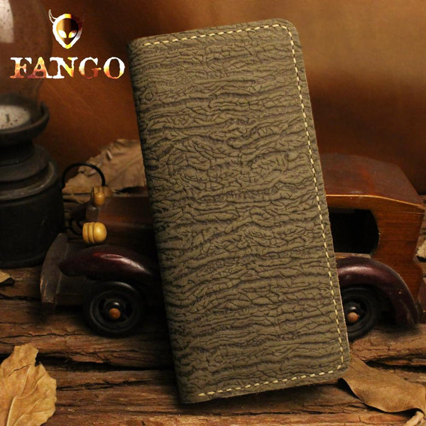Handmade Leather Mens Cool Travel Long Wallet Card Holder Card Slim Clutch Wallets for Men - imessengerbags