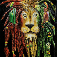 Handmade Leather Lion Tooled Mens Long Wallet Cool Leather Wallet Clutch Wallet for Men - imessengerbags