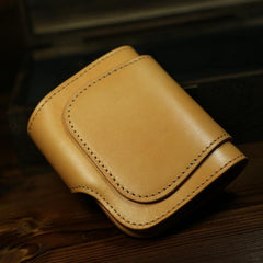 Handmade Leather Biker Wallet Mens Cool Chain Wallet Trucker Wallet with Chain - imessengerbags