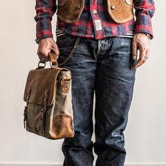 Canvas Mens Cool Messenger Bag iPad Bag Chest Bag Bike Bag Cycling Bag for men - imessengerbags