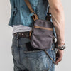 Canvas Belt Pouch Mens Waist Bag Hip Pack Belt Bag Fanny Pack Bumbag for Men