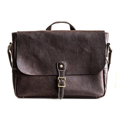 Genuine Leather Mens Messenger Bag Briefcase Laptop Bag Bike Bag Cycling Bag for men