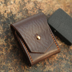 Cool Mens Leather Zippo lighter Holder with clip Zippo Lighter Case with Loop