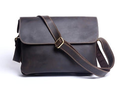 Handmade Leather Mens Cool Messenger Bag Chest Bag Bike Bag Cycling Bag for men