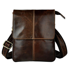 Mens Leather Small COURIER BAG Side Bag Waist Pouch Holster Belt Case Belt Pouch for Men - imessengerbags