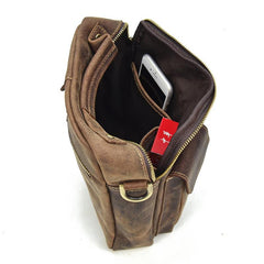 Genuine Leather Mens Cool Messenger Bag Work Bag Satchel Bag Briefcase Bag for men - imessengerbags