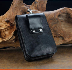 Cool Leather Mens Snake Biker Belt Pouch Waist Bag Drop Leg Bag for Men - imessengerbags