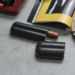 Cool Green Leather Mens 2pcs Cigar Case Cool Custom Leather Cigar Case for Men - imessengerbags