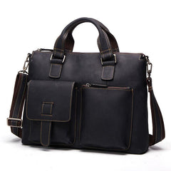 Handmade Leather Mens Cool Messenger Bag Work Bag Satchel Bag Briefcase Bag for men - imessengerbags