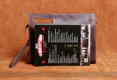 Genuine Leather Mens Cool Messenger Bag Clutch Bag Chest Bag Bike Bag Cycling Bag for men