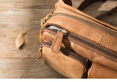 Leather Mens FANNY PACK MENS WAIST BAG HIP PACK BELT BAG FOR MEN - imessengerbags