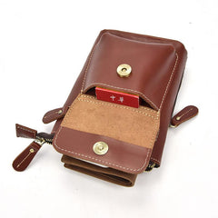 Leather Belt Pouch Mens Cases Waist Bag Hip Pack Belt Bag Fanny Pack Bumbag for Men - imessengerbags