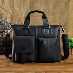 Cool Mens Leather Briefcase Cool Business Briefcases Vintage Shoulder Bag For Men - imessengerbags