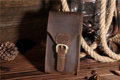 Leather Belt Pouch Mens Small Cases Waist Bag Hip Pack Belt Bag Fanny Pack Bumbag for Men