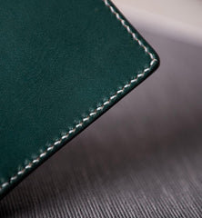 Handmade Leather Mens Cool Slim Leather Wallet Men Small Wallets Bifold for Men Women - imessengerbags