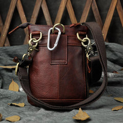 Small Leather Mens Belt Pouch Waist Bag Shoulder Bag BELT BAG For Men - imessengerbags