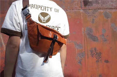 Leather Mens FANNY PACK MENS WAIST BAG HIP PACK BELT BAG FOR MEN