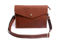 Genuine Leather Mens Cool Messenger Bag Clutch Bag Chest Bag Bike Bag Cycling Bag for men - imessengerbags