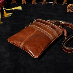 Leather Belt Pouch Mens Small Cases Waist Bag Hip Pack Belt Bag Fanny Pack Bumbag for Men - imessengerbags