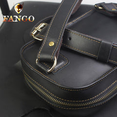 Genuine Leather Mens Cool Chest Bag Sling Bag Crossbody Bag Travel Bag Hiking Bag for men