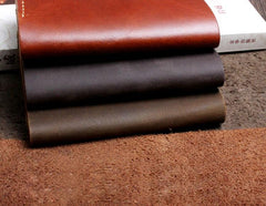 Handmade Leather Mens Cool Slim Leather Wallet Men Small Wallets Bifold for Men - imessengerbags
