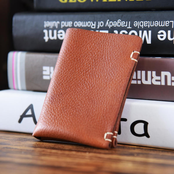 Handmade Leather Mens Cool Wallet Men Slim Wallets Front Pocket Wallet for Men - imessengerbags
