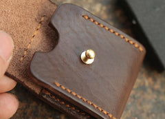 Cool Mens Leather Zippo lighter Holder with clip Zippo Lighter Case with Loop - imessengerbags