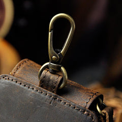 Handmade Leather Mens Cool Key Wallet Car Key Holder Case Card Wallet for Men - imessengerbags