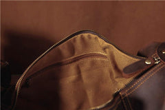 Genuine Leather Mens Cool Chest Bag Sling Bag Crossbody Bag Travel Bag Hiking Bag for men - imessengerbags